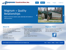 Tablet Screenshot of magnumconstruction.com